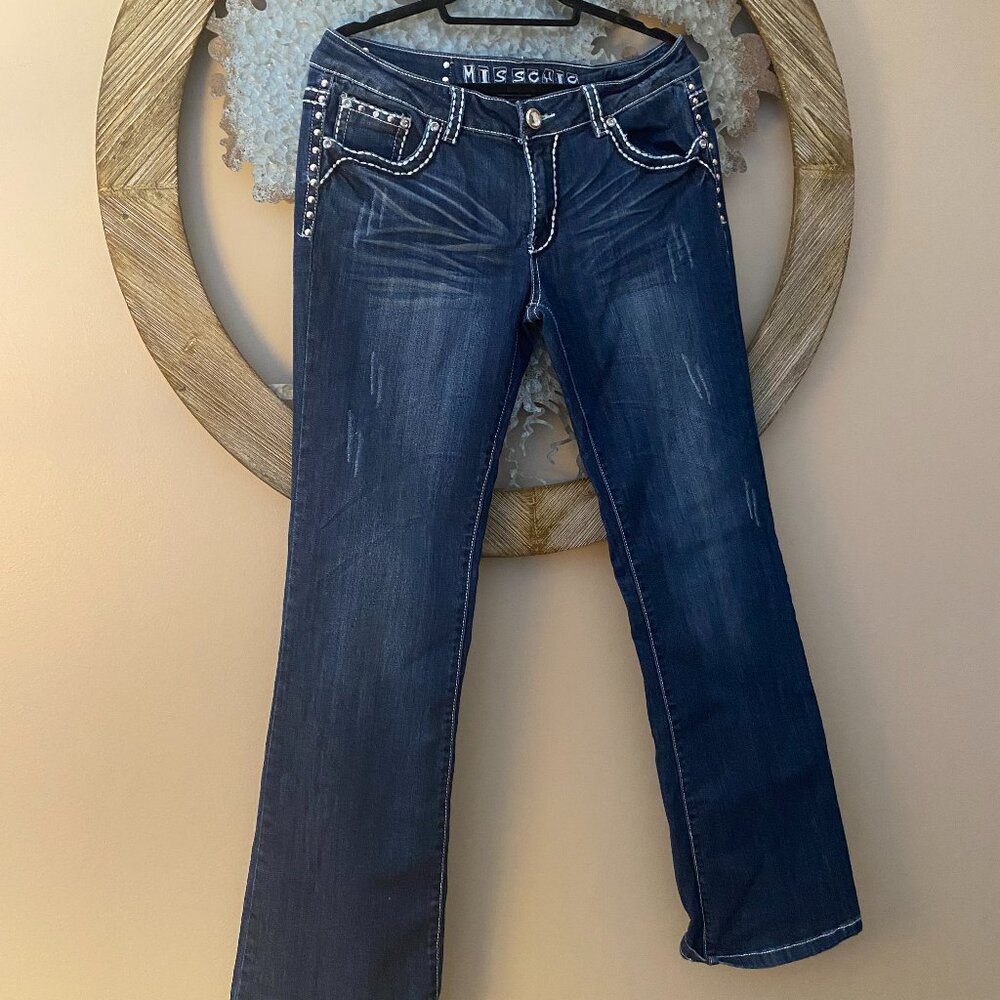 MISS CHIC JEANS SIZE 15  RISE 9" INSEAM 33" NEW CONDITION